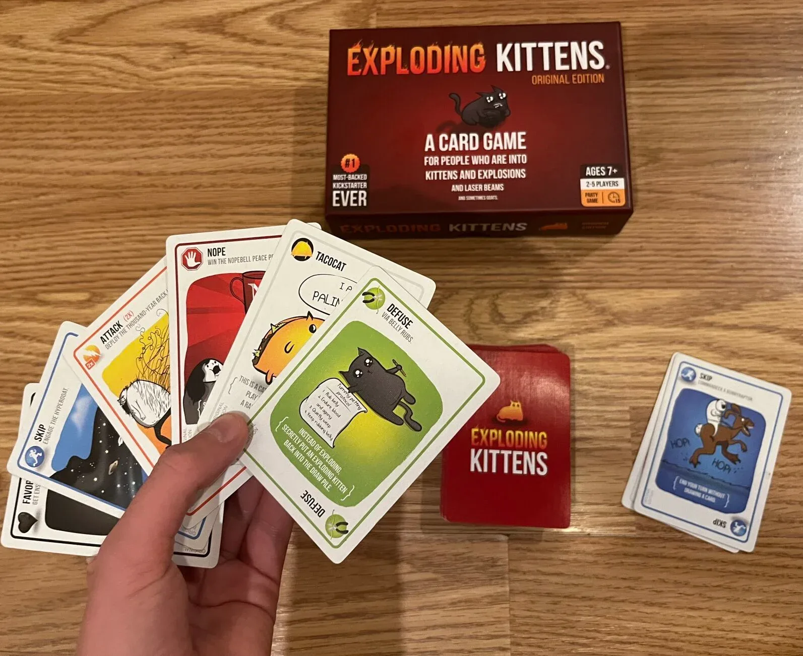 Exploding Kittens board game at Two Social in Dayton, Ohio