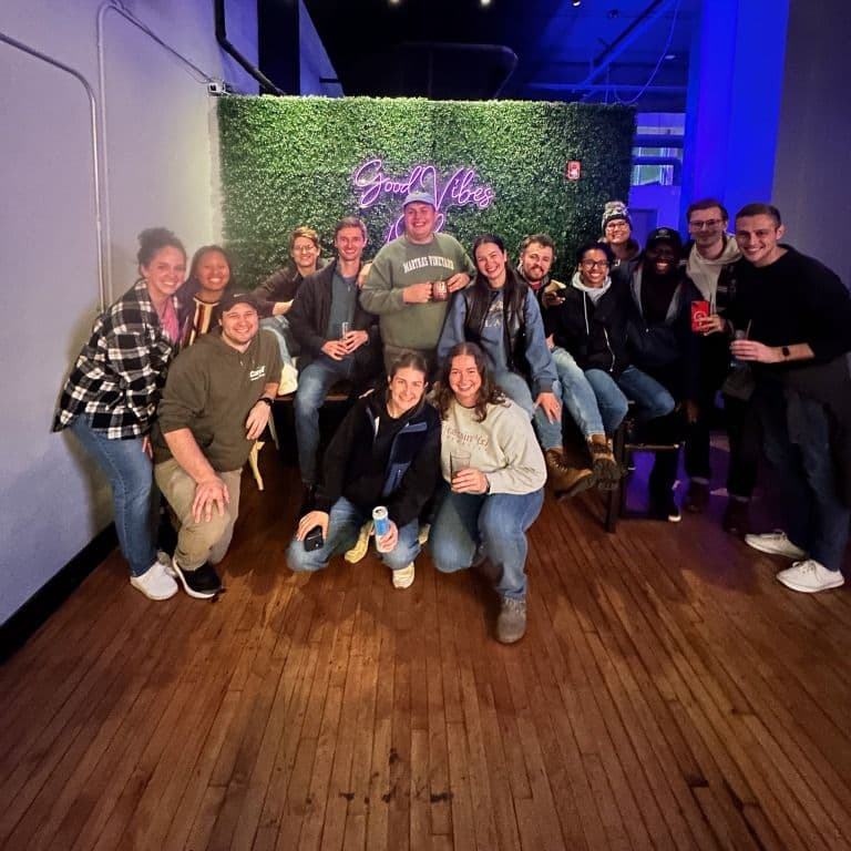 Birthday party group at Two Social